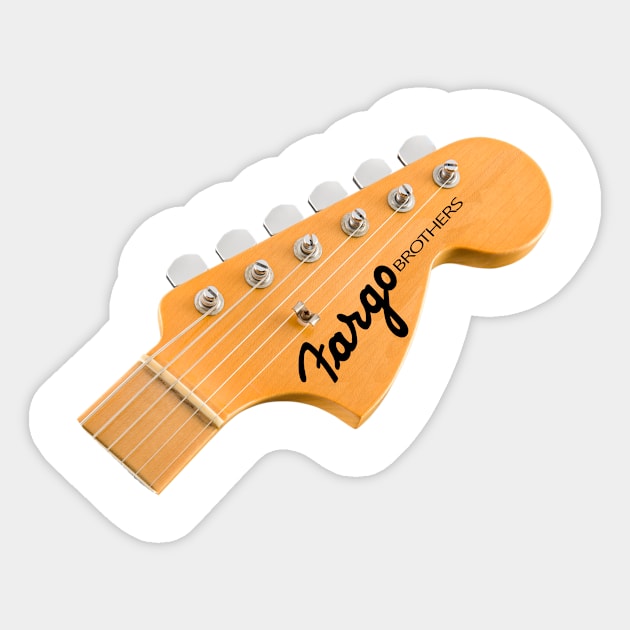 Fargo Brothers - On Guitar Sticker by The Fargo Brothers